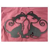 Metal cat design 12x8