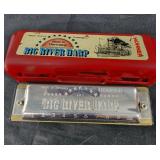 Hohner Big River Harp harmonica in red plastic