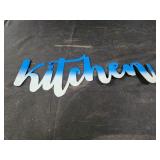 Metal 12' kitchen sign