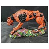Rongwi Fish Tank Decoration, a robot leopard