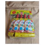 Happy Birthday blowouts. 8-12 ct cases