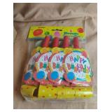 Happy Birthday blowouts. 8-12 ct cases