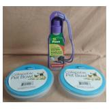 Travelling pet water bottle and collapsible pet