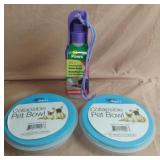 Travelling pet water bottle and collapsible pet