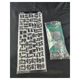 Alphabet stickers, safety hasp