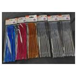 6 packs 6 ct ea reusable plastic straws