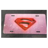 Superman tag plate