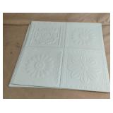 Foam printable peel and stick floral tiles. 14 x