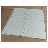 Foam printable peel and stick floral tiles. 14 x
