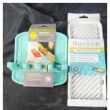Sink sponge holder and utensil rest