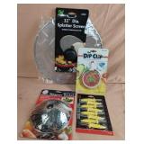 11' splatter screen, steamer basket, jumbo corn