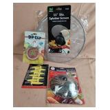 11' splatter screen, steamer basket, jumbo corn