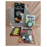11' splatter screen, steamer basket, jumbo corn