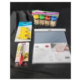 Microwave bowl covers,  toothpicks,  corn