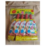 Happy Birthday blowouts. 8-12 ct cases