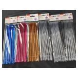 6 packs 6 ct ea reusable plastic straws