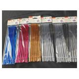 6 packs 6 ct ea reusable plastic straws