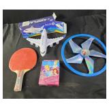 Ping pong paddle. Airplane,  princess jumbo cards