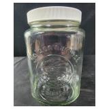 Golden harvest glass container with Screw lid