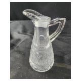 vintage glass cruet,by Duncan & Miller Glass