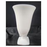 vintage Hazel Atlas milk glass vase 8.5" tall