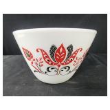 vintage Fire King mixing bowl with a "Modern