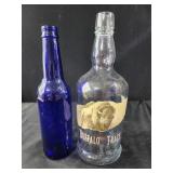 Empty bottle of Buffalo Trace Kentucky Straight