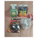 Corn holders, steainers, dip clip and microwave
