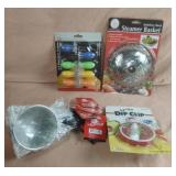 Corn holders,  microwave egg muffin pan, dip c
