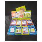 School zone flash cards, 3 packs of each,