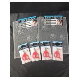 2 litter trap mats, 4 cat claw trimmers
