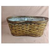Weaved planter basket 16.5 x 7 x 10