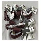Lot of 6 - 6 Foot Electrical Cords
