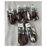 Lot of 6 - 6 Foot Electrical Cords