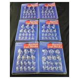 6 packs 17 ct each suction cup hooks