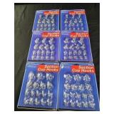 6 packs 17 ct each suction cup hooks