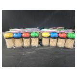 6 pks 4 ct each canister toothpicks