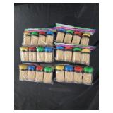 6 pks 4 ct each canister toothpicks