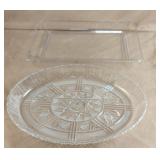 Plastic serving trays