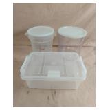 Plastic containers with lids