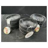 3 packs 3 ct each small black plastic Salsa bowls