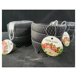 3 packs 3 ct each small black plastic Salsa bowls