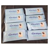 8 packs Bath wipes 8 ct