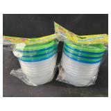 2 packs 6 ct each pack n snack containers 8oz
