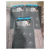 3 litter trap mats