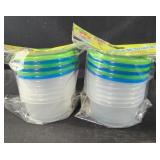 2 packs 6 ct each pack n snack containers 8oz