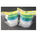 2 packs 6 ct each pack n snack containers 8oz