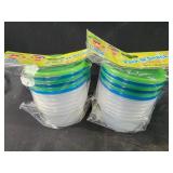 2 packs 6 ct each pack n snack containers 8oz