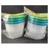 2 packs 6 ct each pack n snack containers 8oz