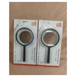 3x magnifying glass. 2 total